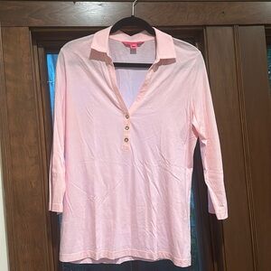 Lilly Pulitzer 100% Pima Cotton 3/4 Sleeve Tee